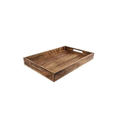 China Home Restaurant Tray Versaile Durable Safety Food Wholesale Nordic Wooden Hotel Serving OEM Handmade Beech Wooden Tray for sale