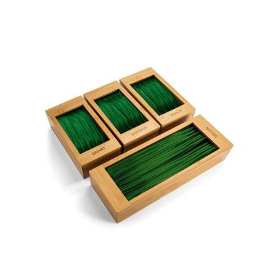 China Custom Creative Design Bag Storage Organizer Portable Bamboo Ziplock Holder Viable Wholesale for sale