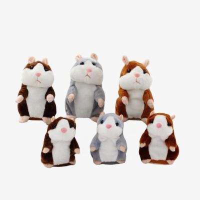 China record & Speak Funny Cute Solid Hamster Toy Soft Recording Talking Electric Stuffed Plush Toy Kids Animal for sale