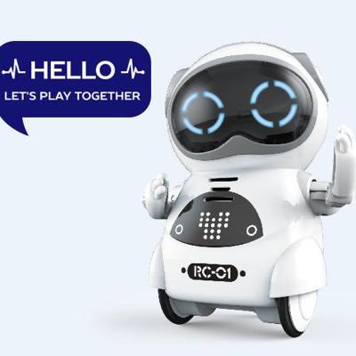 China Battery Operated Kids Toy Baby Soothing Pocket Robot Educational Robot Toy Singing Dancing Intelligent Mini for sale