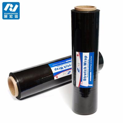 China 4 Rolls BLACK Hand Pallet Moisture Proof Shrink Wrap Plastic Stretch Film 18