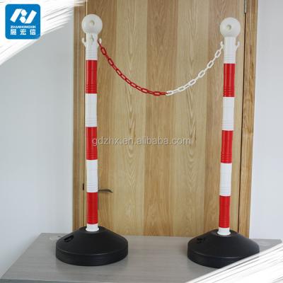 China Crowd Control / Street Mail / Auto Show Interphase Yellow And Black Plastic Traffic Barrier Post And for sale