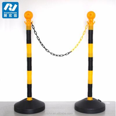 China Crowd Control / Street Security Barricade / Plastic Chain Barrier 'Auto Show With Colored Plastic Chain for sale