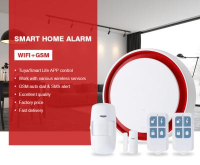 China Newest Wholesale Wireless WIFI and GSM Security Smart Home Alarm System 100*33MM for sale