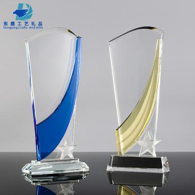 China Wholesale Cheap Crystal Trophy From Europe Pujiang Factory for sale