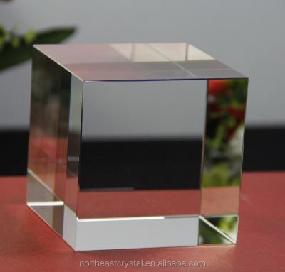 China China factory wholesale 3d crystal cube k9 laser glass cube for sale