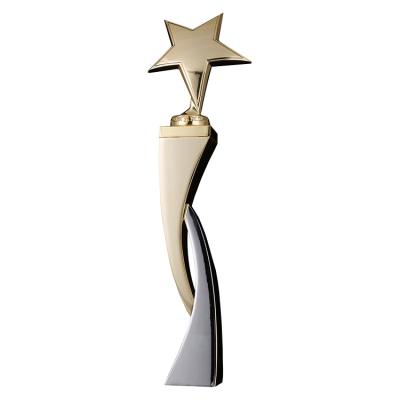 China Europe unique design birthday awards metal sports zinc alloy trophy for business souvenir for sale