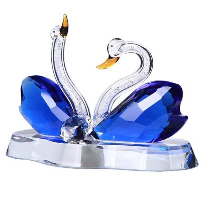 China Holiday decoration & Blue Crystal Swan For Wedding Gifts Gift Beauty Souvenirs for sale