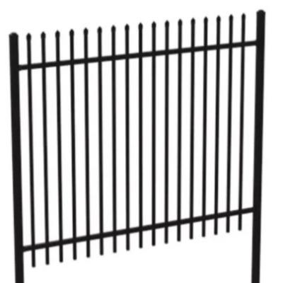 China 60*60*2mm Steel Posts and Spear Design for Easily Assembled Black Powder Coated Fence for sale