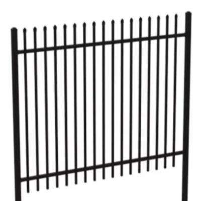 China Metal Powder Coated Iron Steel Garden Fence Trellis & Gates High Quality Garden Security Wrought Iron Steel Fence for sale