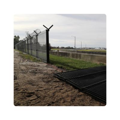 China high security dense mesh Fence Panels security fence for airport railway prison for sale