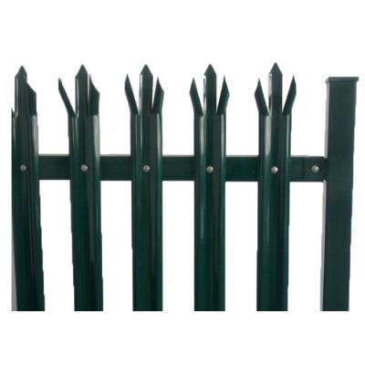 China Residential Security Palisade Fence with Metal Steel and Nature Pressure Treated Wood for sale