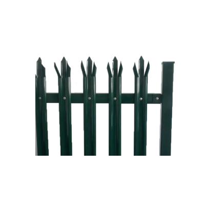 China Residential Security Europe Palisade Fence W with Wrought Iron Gate and 50*50mm Rail Size for sale