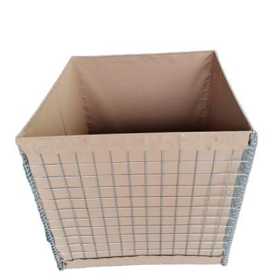 China Professional forbidden zone wall defense barrier box wall galvanized wire mesh welded gabion fortress for sale