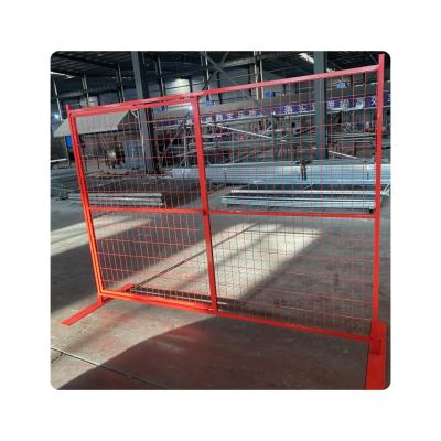 China Canadian Style Sport Fence Temporary Fence Gate with Metal Frame in Canada Style for sale