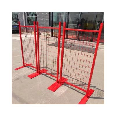 China 4.0mm Wire Diameter Welded PVC Coated Portable Temporary Fence for Canada Market Sale for sale