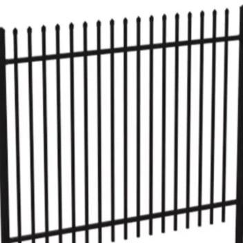 China High quality China Outdoor Yard Decorative Wrought Iron Houses Gates And Fence Railing Panels Metal No Dig Aluminum Fence for sale