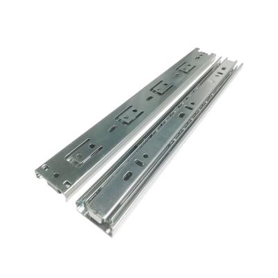 China Metal Popular Simple Extension Box 3 Fold+Full Extension Box Drawer Tandem Slide Undermount Drawer Tandem Slide Professional Manufacturer Nice OEM Steel for sale