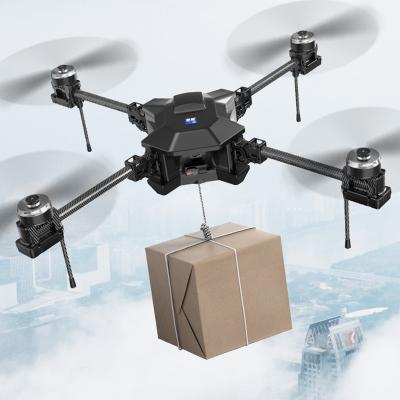 중국 유료 화물 UAV 10KG / 10KM / 30 분 / 야간 조명 및 이중 바닥 갈고리 던지기 드론 배달 판매용