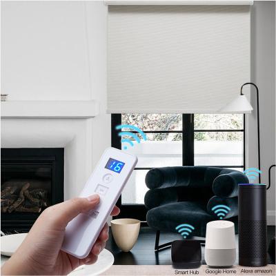 China Guangzhou Factory Hot Sale CLASSIC Alexa Electric Wi-Fi Motorized Blackout Blinds Remote Control 100% Automatic Blackout for sale