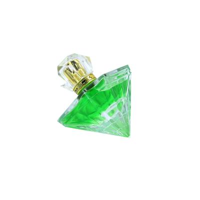 China Apperance Luxury Fancy Women Luxury Gemstone Shaped Perfume Empty Glass Spray Bottle 100ml for sale