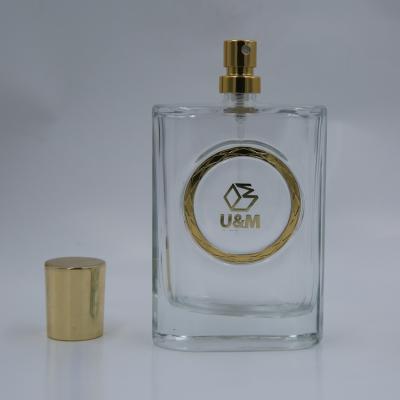 China China 100ml cosmetic vintage empty glass spray perfume bottle with pump sprayer for perfume packaging for sale