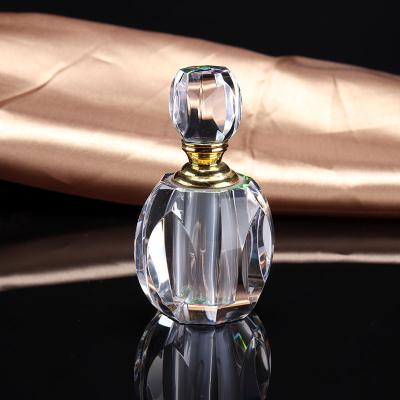 China European Style Custom Personalized K9 3mL Mini Crystal Perfume Fragrance Oil Attar Empty Decorative Bottle For Women for sale