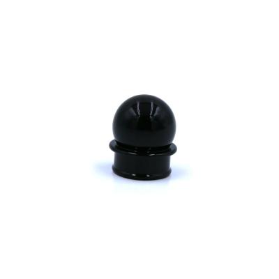 China Non Spill Black Color Zinc Perfume Cap Magnetic Perfume Caps For Glass Bottle for sale