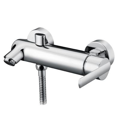 China With New Design Slide Bar Single Handle Bathtub Mixers Wall Mounted Brass Shower Faucet for sale