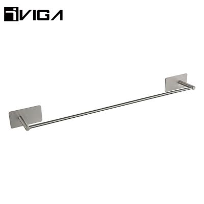 China Factory Sale 3M Sticker Bar Towel Modern Hotel Bathroom Sanitary Wall Mounted Towel Rack for sale