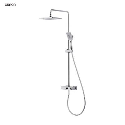 China With Sliding Bar Upscale Modern Style Bathroom Shower Mixed Shower Set With Hand Shower for sale