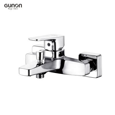 China Without Slide Bar Gunon Bathroom Single Lever Mixer Tap Faucet Exposed Bath Shower Mixer Set for sale