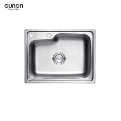 China Without Faucet Single Bowl Farmhouse Bedroom Kitchen Sink Workstation Stainless Steel Modern Kitchen Sink for sale