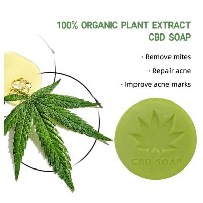 China Basic Cleansing Handmade Whitening Soap, Remove Mites and Improve Acne Marks Cbd Hemp Soap for sale