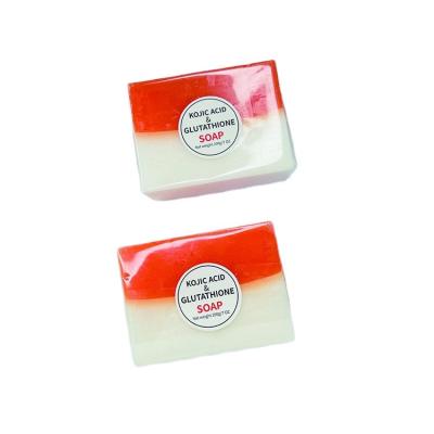 China Customized Logo Kojic Acid Kojie San Soap Glutathione Face Body Wash Base Cleansing Bar for sale