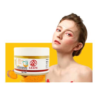 China Customized Logo Turmeric Anti Aging Korean Facial Massage Skin Care Private Label Moisturizer Face Cream Whitening Organic Cream for sale