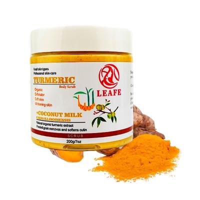 China Wholesale Exfoliator Private Label Turmeric Lip Scrub Skin Care Body Bath Whitening Exfoliating Scrub Sets Manufacturers Women for sale