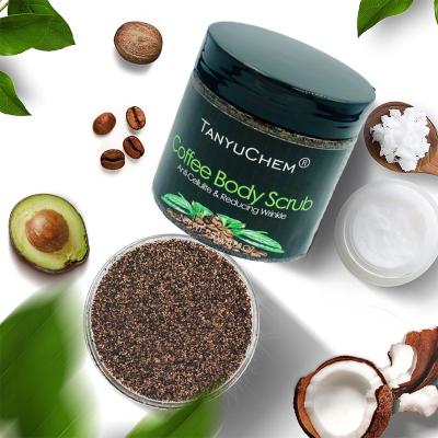 China Amazon Exfoliator Hot Sale Private Label Coffee Body Scrubs Exfoliating and Brightening Skin Tone Cheap Plant Scrubs Set for sale