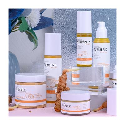 China Anti Aging OEM Customize Private Label Organic Turmeric Curcumin Skin Care Set Whitening Luxury Facial Set Skin Care (again) Serum Face for sale