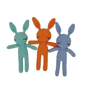 China Children open bunny rabbit handmade crochet toys for sale