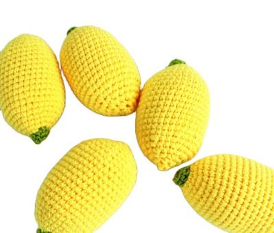 China Very Hot Selling Children's Toys Lovely Hand Crocheted Fruit Lemon Toys for sale