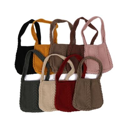 China Fashion New Wholesale Crochet Tote Bag Single Shoulder Bag Knit Bag For Girl Lady for sale