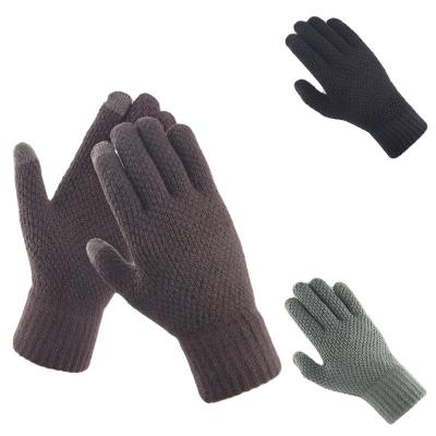 China Jacquard Winter Custom Mittens Cheap Price Acrylic Knitted Outdoor Knitted Outdoor Recycling Mittens for sale