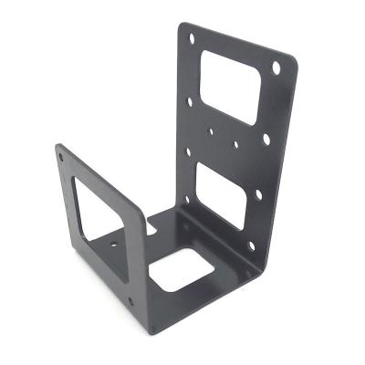 China Cheap Price Black Metal U Shaped Bracket Bracket for sale