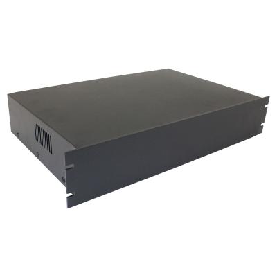 China With Fan Metal Vented Audio Amplifier Enclosure Aluminum Chassis for sale