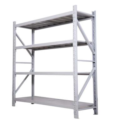 China Storage Shelving 2021 New Hot Sale Warehouse Stacking Racks Steel Metal Storage Shelves For Medium Supermarket for sale