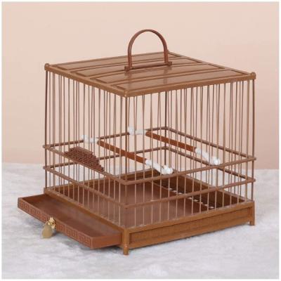 China Travel Bird Cage Pet Supplies Metal Cage With Open Play Top - Medium Parrot Budgie Bird Cage for sale