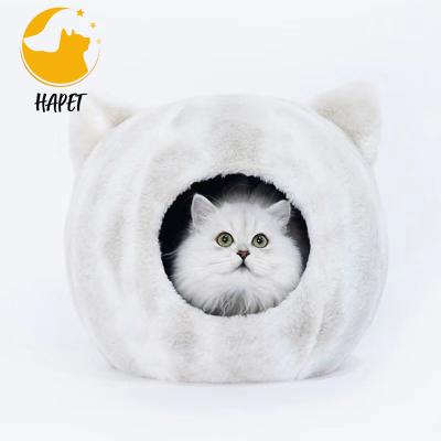 China Donut Cat Bed, Faux Fur Dog Travel Beds for Small Medium Dogs for sale