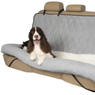 China Pet Car Sofa Dog Viable Bed Seat Cover - Gray and Tan - Bench and Bucket Covers for Cars SUVs and Trucks for sale