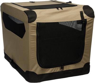 China Sustainable Premium Portable Soft Breathable Collapsible Collapsible Dog Crate For Indoor And Outdoor For Dog And Cat for sale